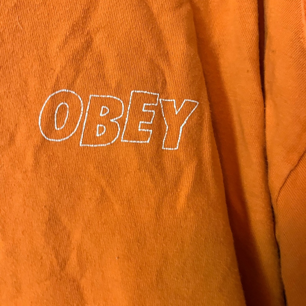 Obey orange T shirt